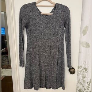 Forever 21 Charcoal Long Sleeve Dress